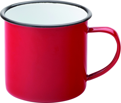 UTOPIA EAGLE ENAMEL RED MUG 13.5OZ