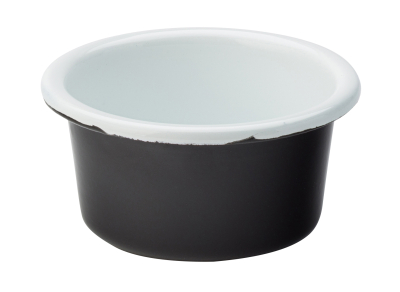 UTOPIA EAGLE ENAMEL BLACK RAMEKIN 3.5Inch