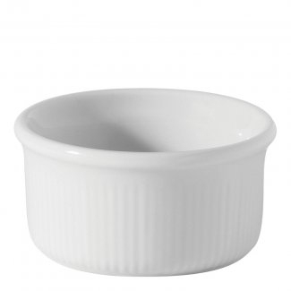UTOPIA WHITE SUPER VITRIFIED PORCELAIN TITAN RAMEKIN 2.5OZ