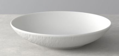 V&B ROCK GLACIER WHITE DEEP COUPE PLATE 24CM 16-4077-2536