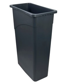 WALL HUGGER BIN 90LTR GREY