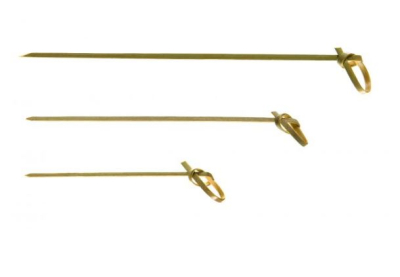 WOODEN SKEWER LOOPED (MUSUBI) 120MM