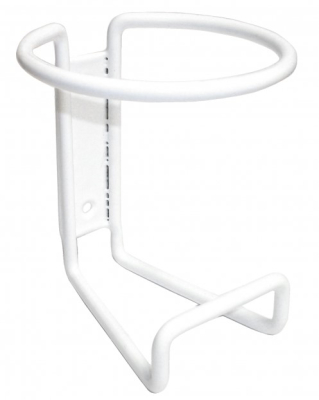 WIRE WALL BRACKET FOR 500ML PUMP BOTTLES WHITE PLAS COATED