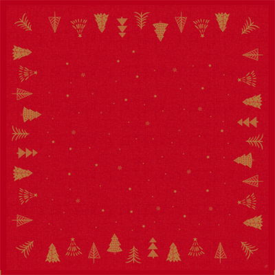SLIPCOVER D/S 84X84CM SHIMMER TREES