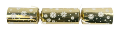 12Inch GOLD SNOWFLAKE CRACKERS