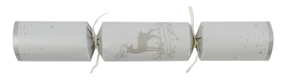 12Inch SILVER & WHITE STAG CRACKERS