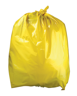 YELLOW REFUSE SACK HEAVY DUTY 18 X 29 X 38Inch