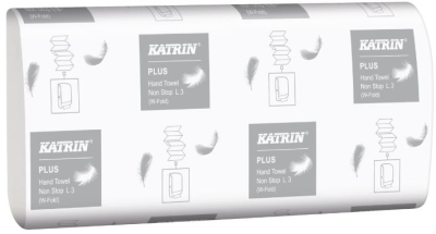 KATRIN PLUS NON STOP HAND TOWEL WHITE 3PLY L3 X2250