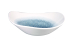 CHURCHILL SUPER VITRIFIED STUDIO PRINTS RAKU TOPAZ BLUE TRIANGULAR BOWL 21.1OZ CHURCHILL SUPER VITRIFIED STUDIO PRINTS RAKU TOPAZ BLUE TRIANGULAR BOWL 21.1OZ